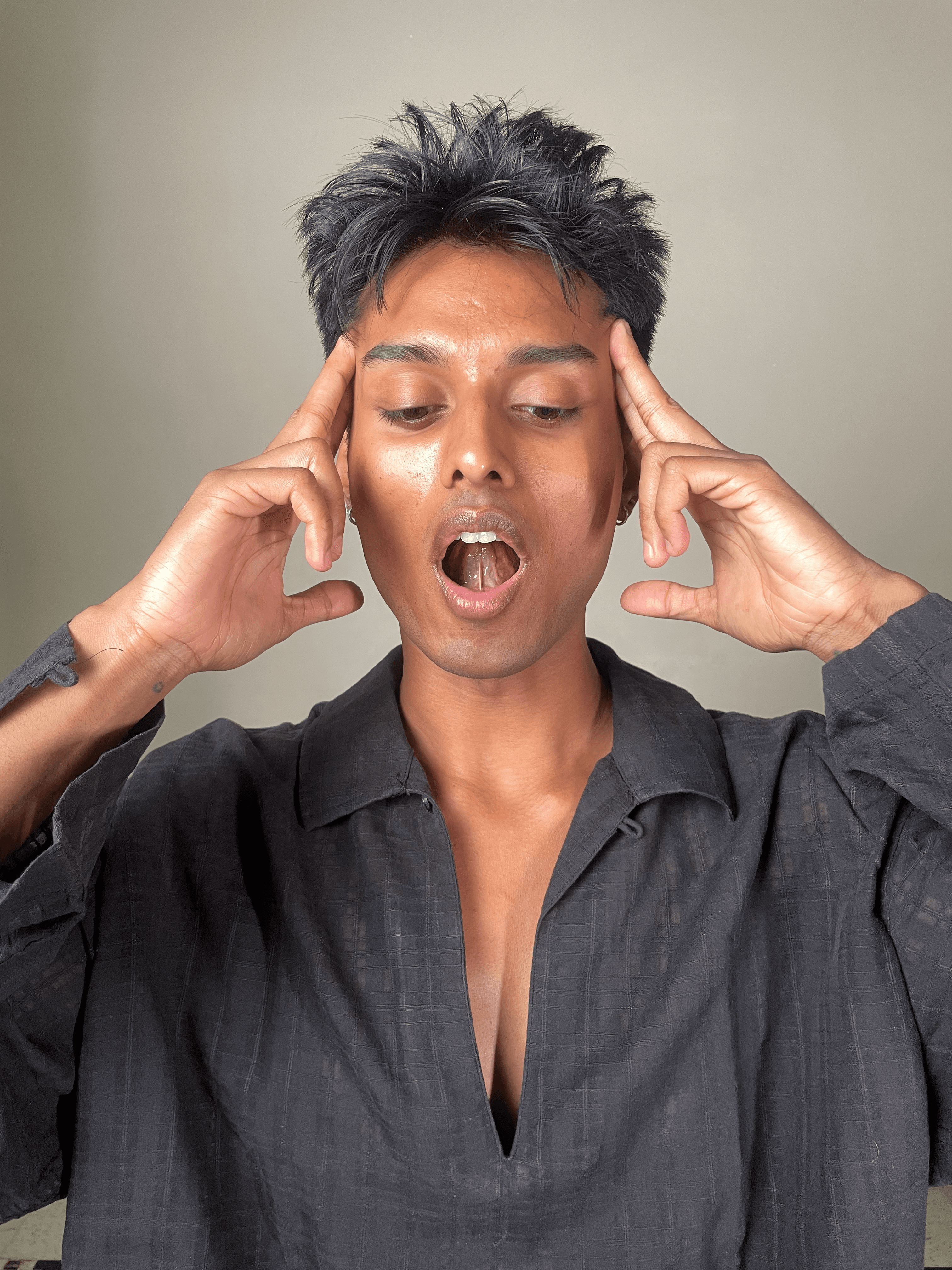 Temple acupressure: activating energy points to release jaw tension