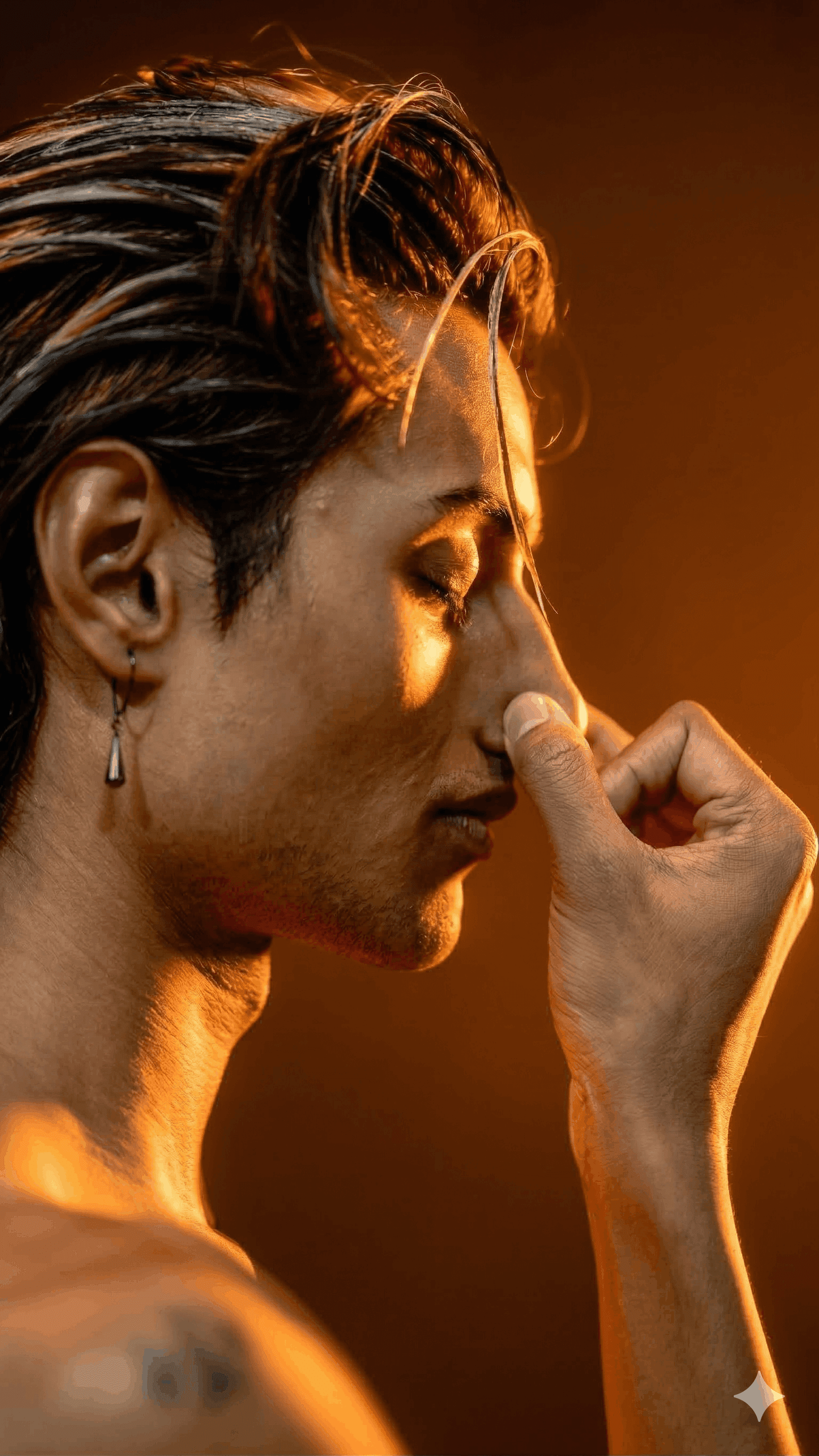 Pranayama breathwork demonstration