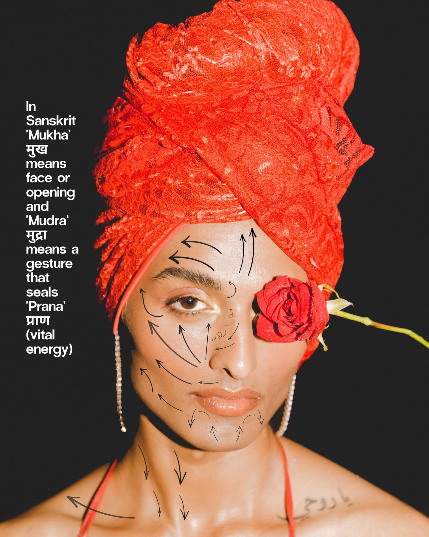 Editorial portrait with calm posture and breath focus